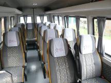 Mikroautobusa noma ar šoferi 9 14 17 19 20 sēdvietas
